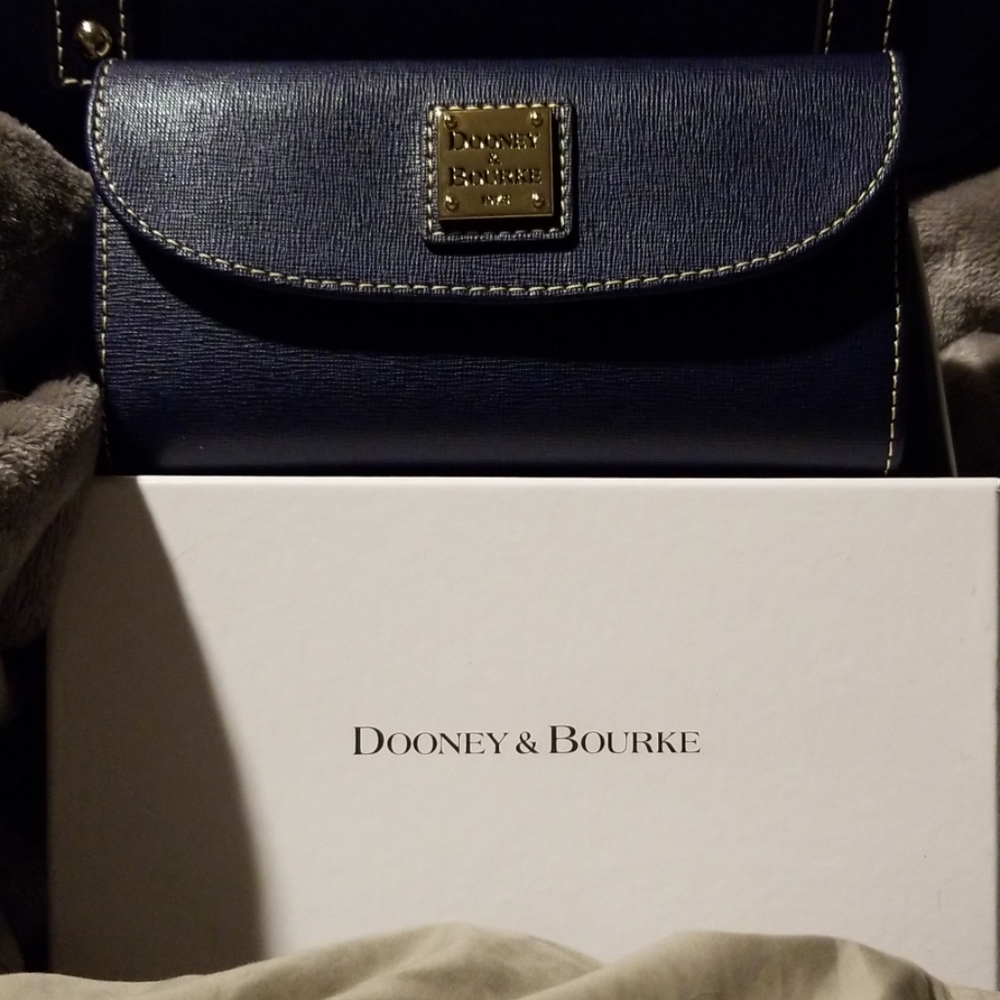 Dooney & Bourke Saffiano Wallet, Marine Blue